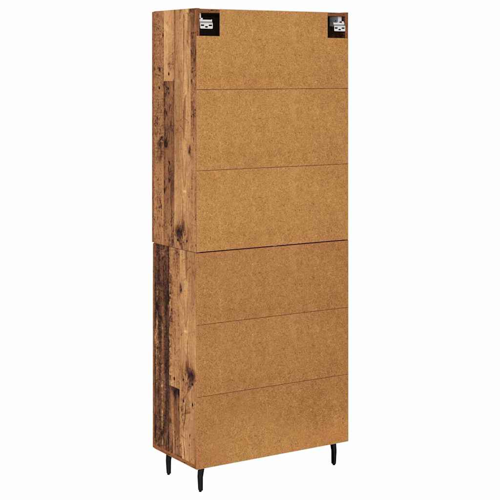 Magasfiú 2 pcs Öreg fa 69,5 x 34 x 180 cm Szerelt Fa