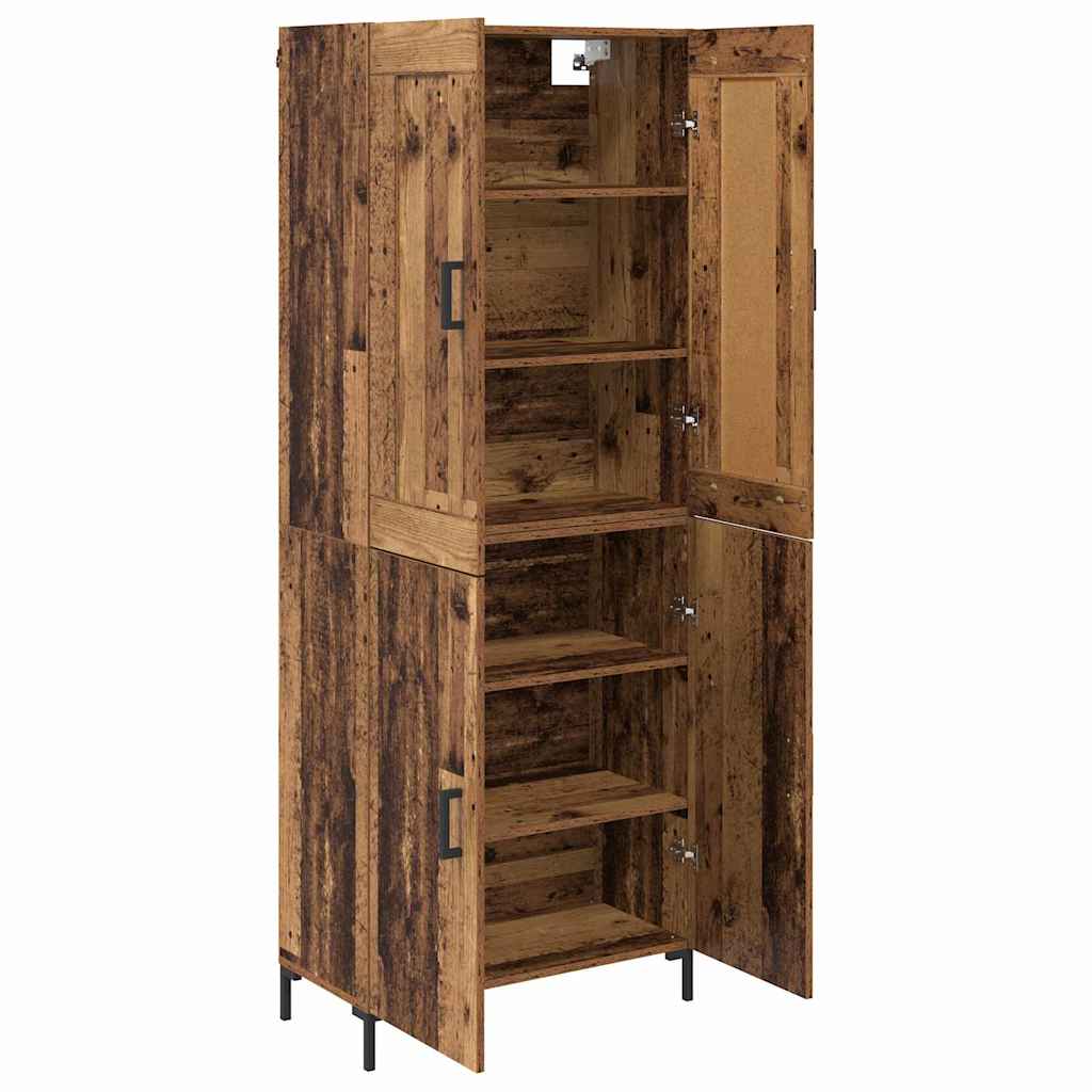 Magasfiú 2 pcs Öreg fa 69,5 x 34 x 180 cm Szerelt Fa