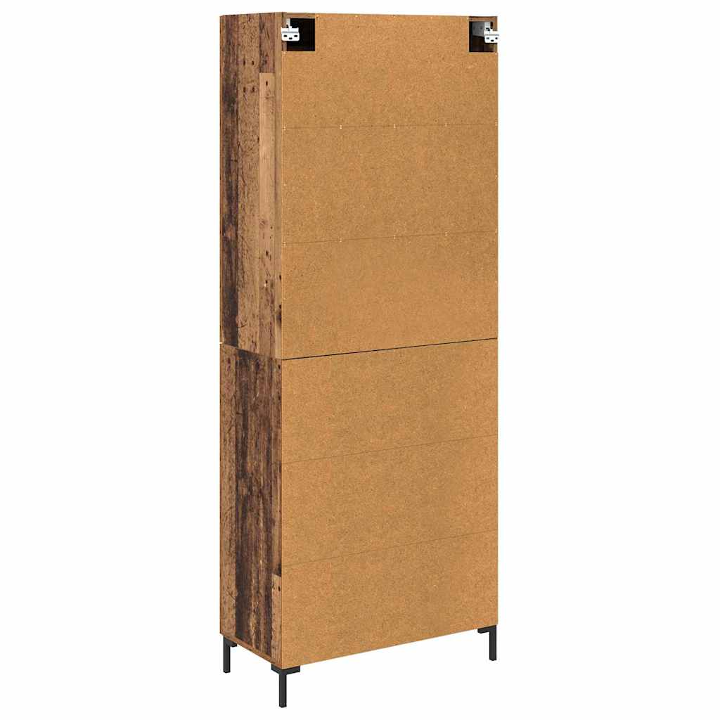 Magasfiú 2 pcs Öreg fa 69,5 x 34 x 180 cm Szerelt Fa