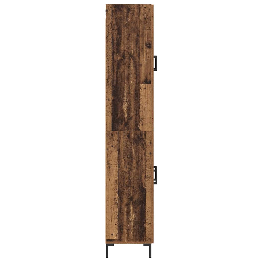 Magasfiú 2 pcs Öreg fa 69,5 x 34 x 180 cm Szerelt Fa