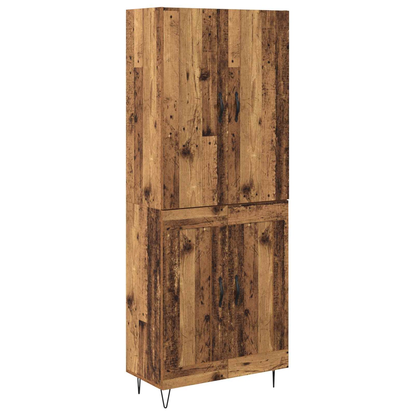 Magasfiú 2 pcs Öreg fa 69,5 x 34 x 180 cm Szerelt Fa