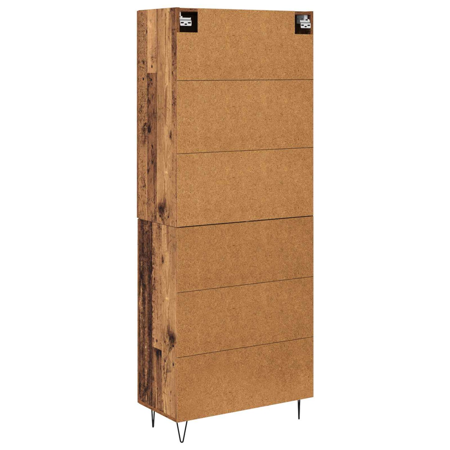 Magasfiú 2 pcs Öreg fa 69,5 x 34 x 180 cm Szerelt Fa