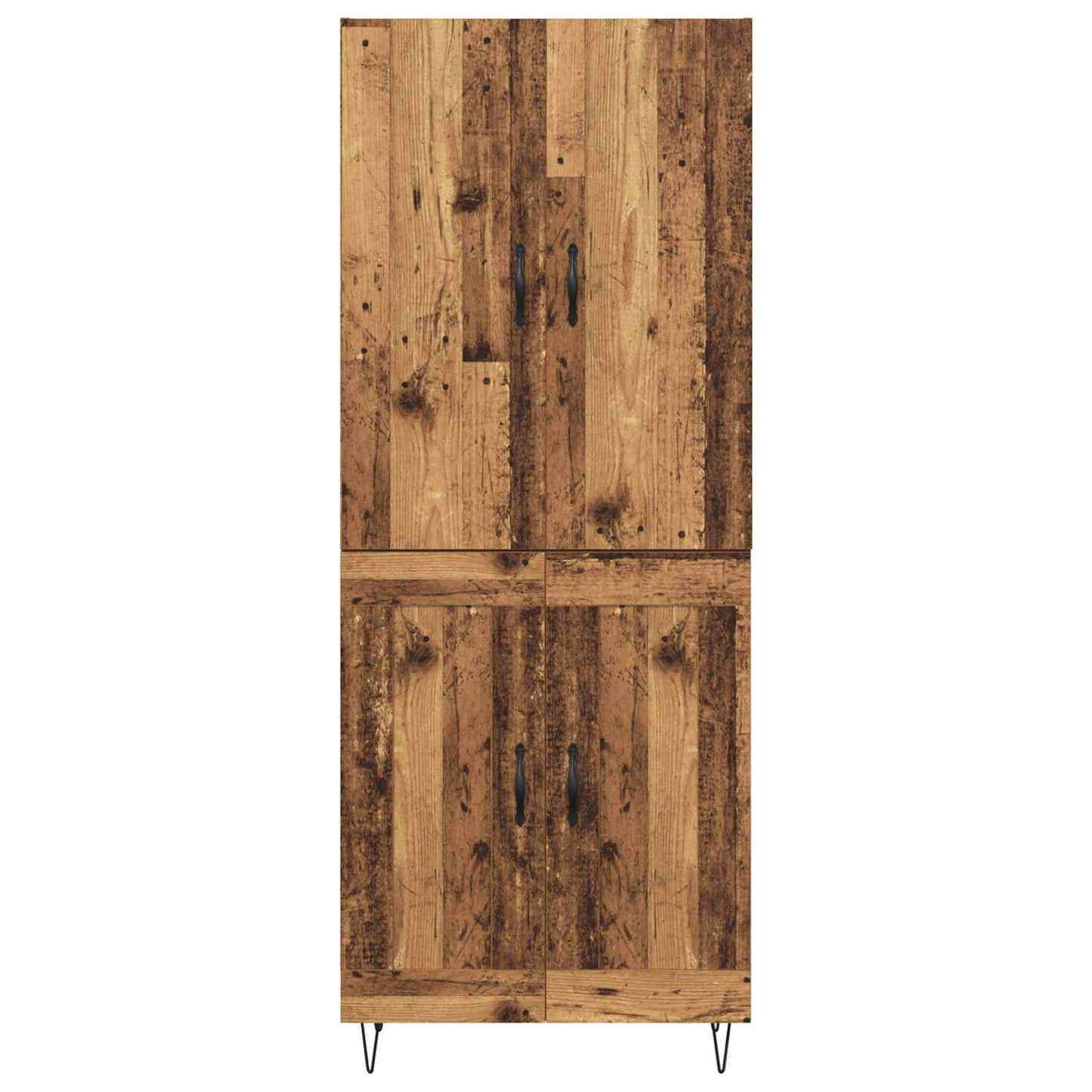 Magasfiú 2 pcs Öreg fa 69,5 x 34 x 180 cm Szerelt Fa