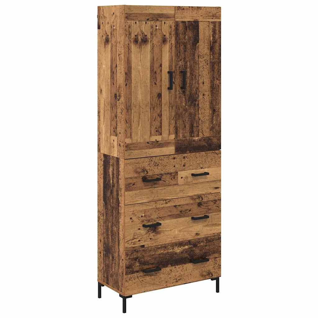 Magasfiú 2 pcs Öreg fa 69,5 x 34 x 180 cm Szerelt Fa