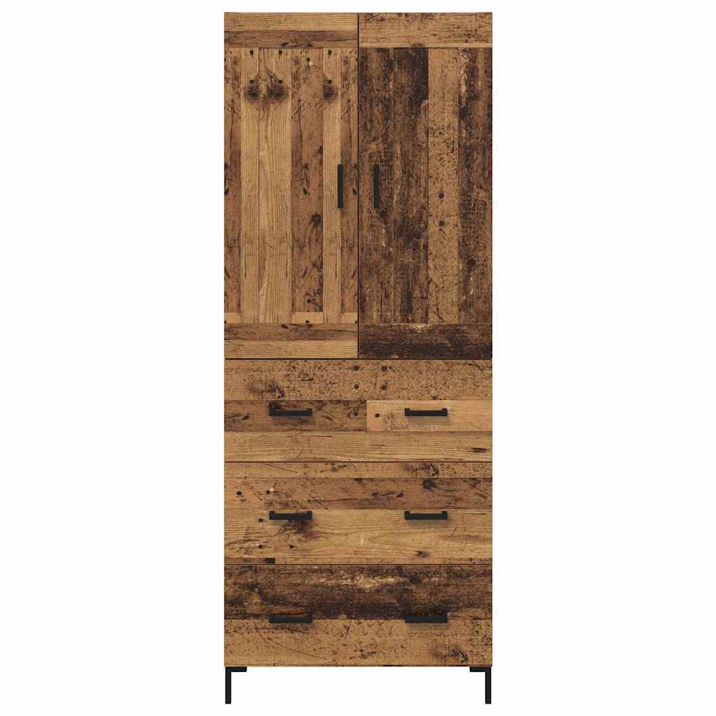 Magasfiú 2 pcs Öreg fa 69,5 x 34 x 180 cm Szerelt Fa