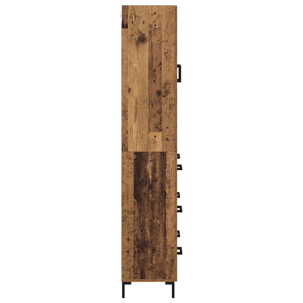 Magasfiú 2 pcs Öreg fa 69,5 x 34 x 180 cm Szerelt Fa