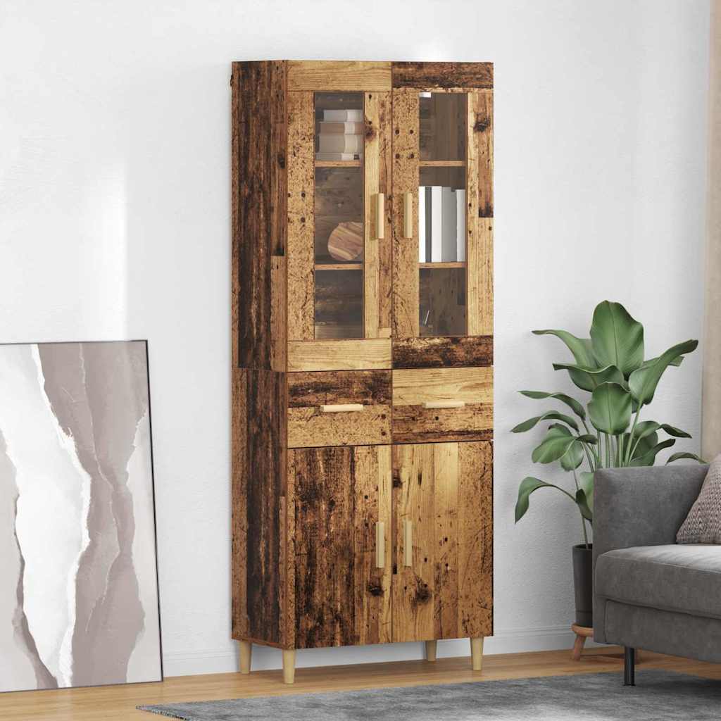 Magasfiú Öreg fa 69,5 x 34 x 180 cm Szerelt Fa
