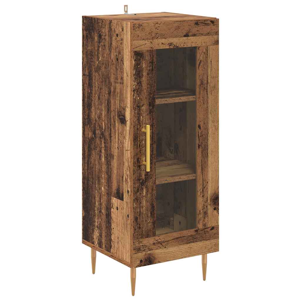 Magasfiú 2 pcs Öreg fa 34,5 x 34 x 180 cm Szerelt Fa