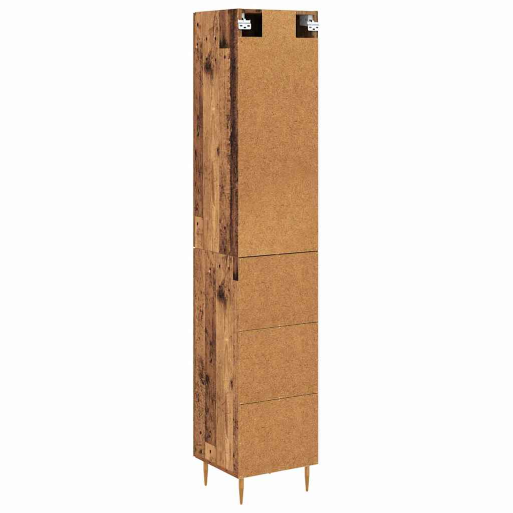 Magasfiú 2 pcs Öreg fa 34,5 x 34 x 180 cm Szerelt Fa