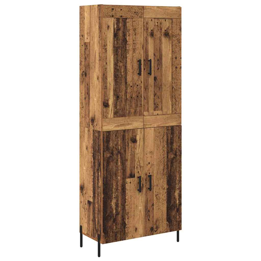 Magasfiú 2 pcs Öreg fa 69,5 x 34 x 180 cm Szerelt Fa
