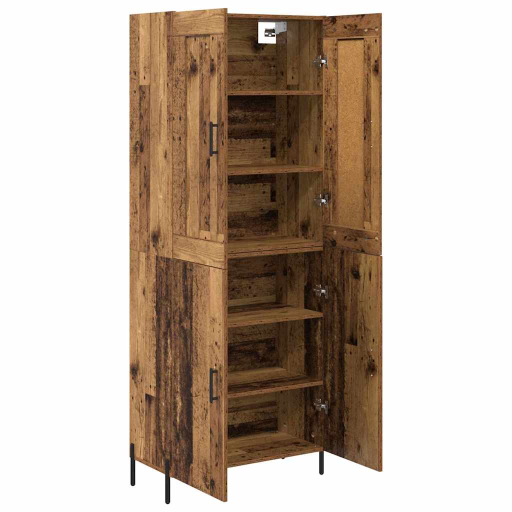 Magasfiú 2 pcs Öreg fa 69,5 x 34 x 180 cm Szerelt Fa