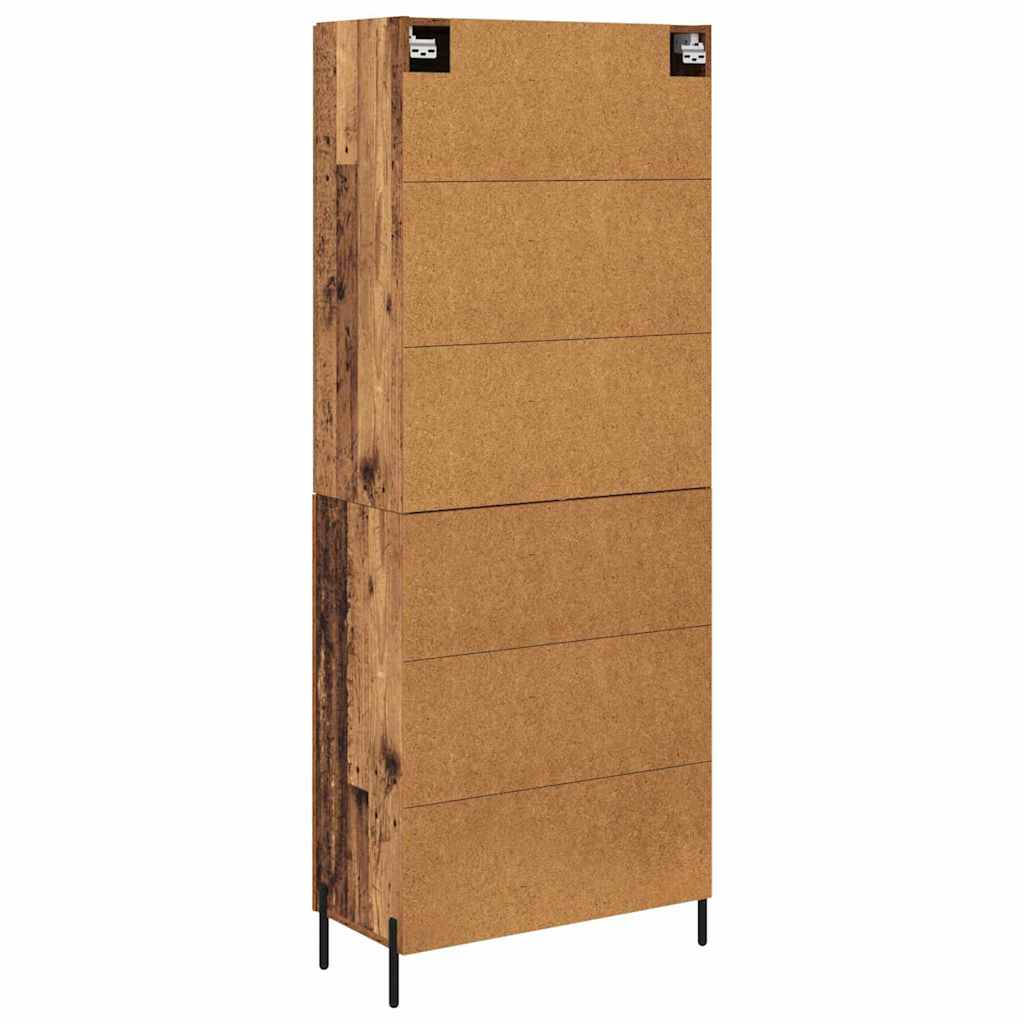Magasfiú 2 pcs Öreg fa 69,5 x 34 x 180 cm Szerelt Fa