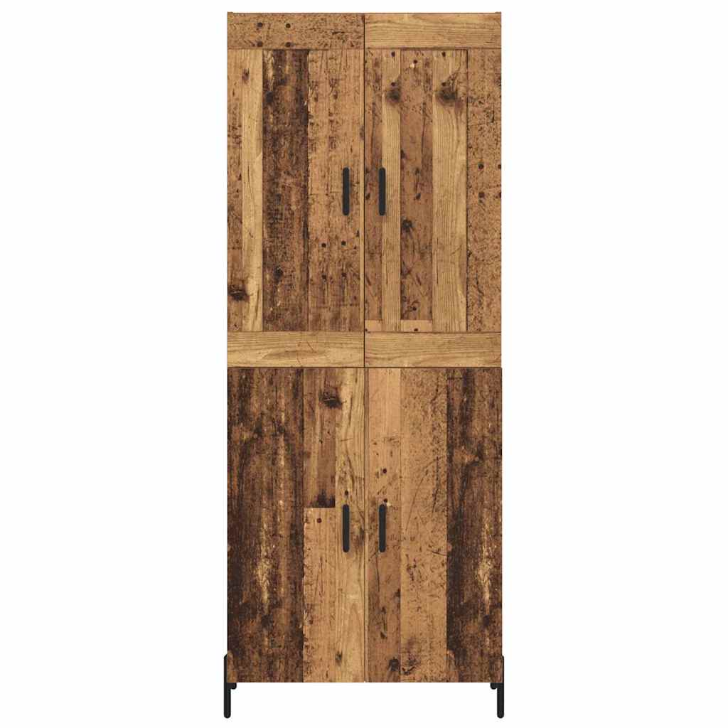 Magasfiú 2 pcs Öreg fa 69,5 x 34 x 180 cm Szerelt Fa