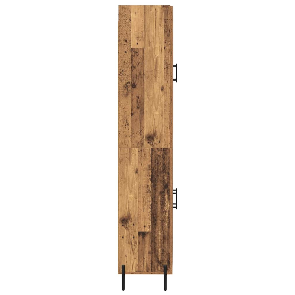 Magasfiú 2 pcs Öreg fa 69,5 x 34 x 180 cm Szerelt Fa
