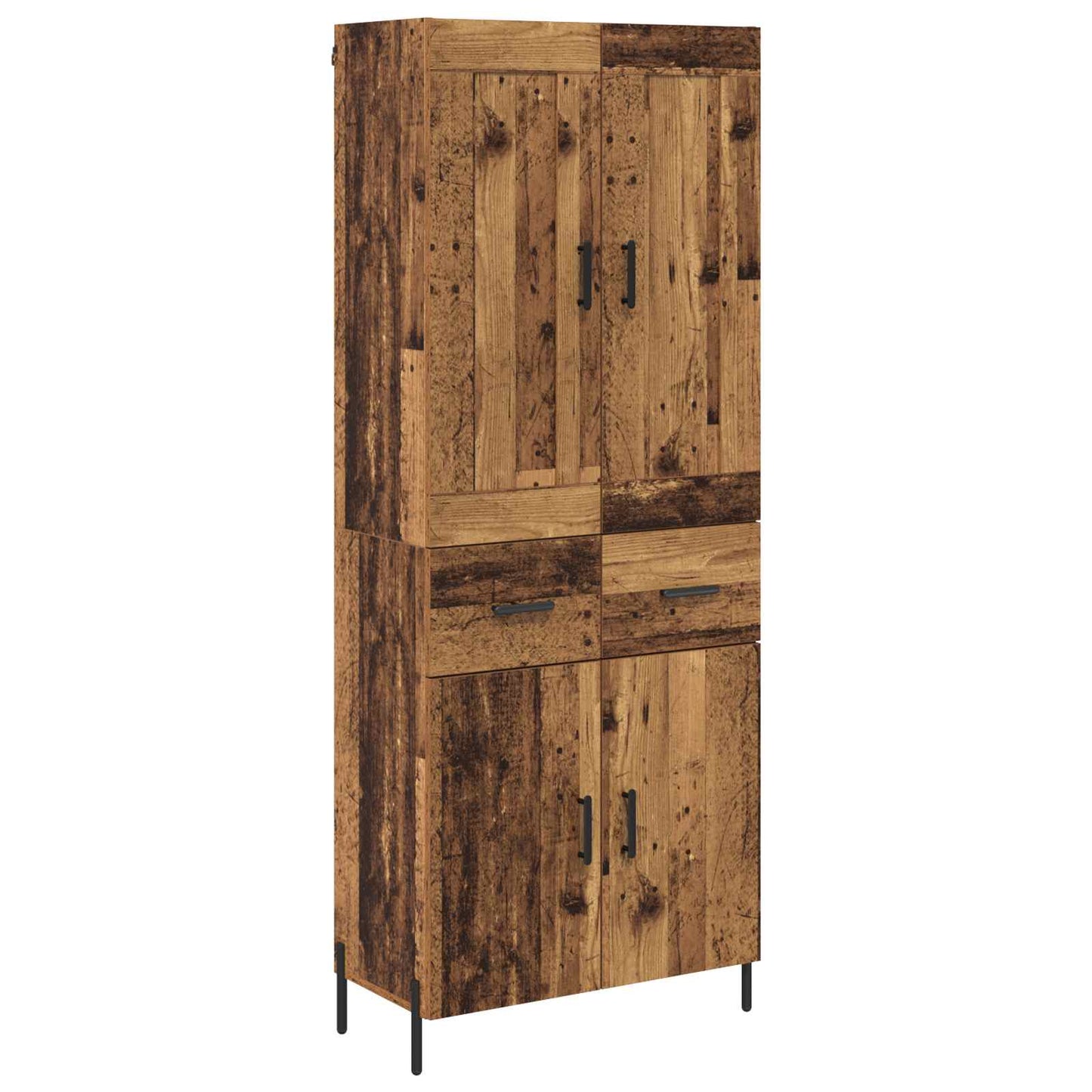 Magasfiú 2 pcs Öreg fa 69,5 x 34 x 180 cm Szerelt Fa