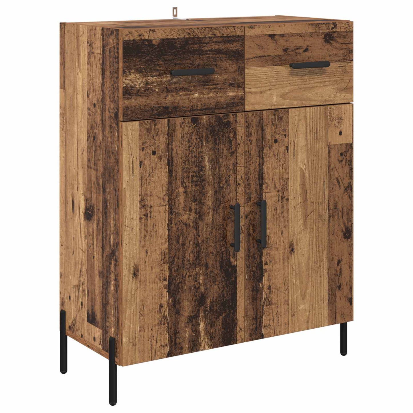 Magasfiú 2 pcs Öreg fa 69,5 x 34 x 180 cm Szerelt Fa