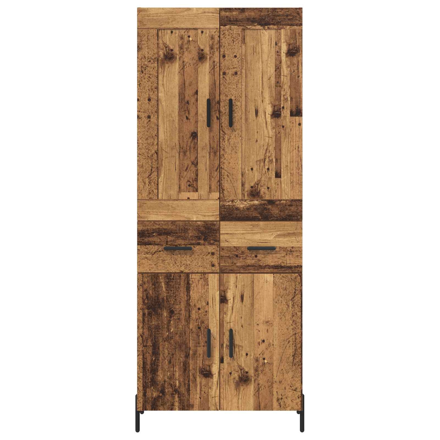 Magasfiú 2 pcs Öreg fa 69,5 x 34 x 180 cm Szerelt Fa