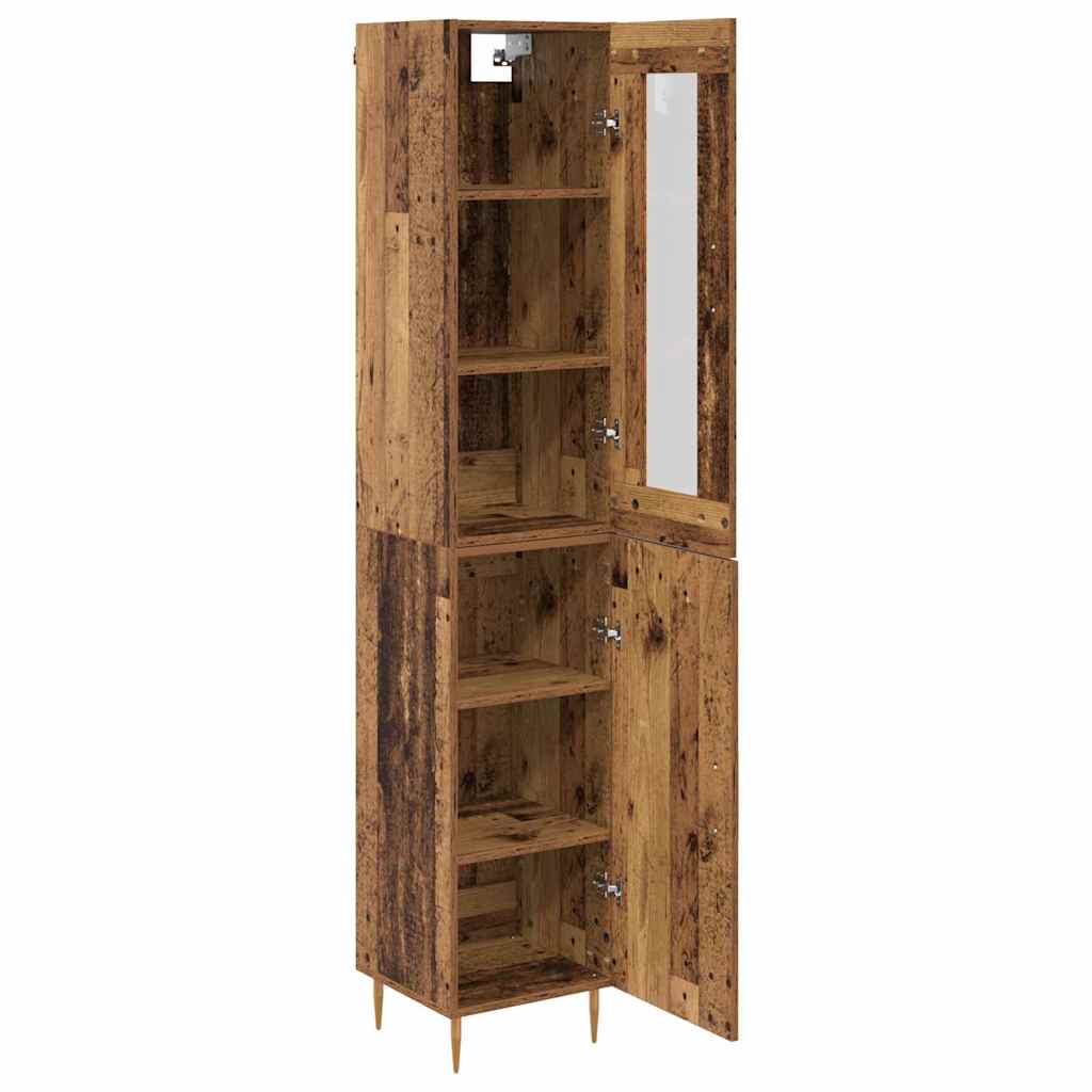 Magasfiú 2 pcs Öreg fa 34,5 x 34 x 180 cm Szerelt Fa
