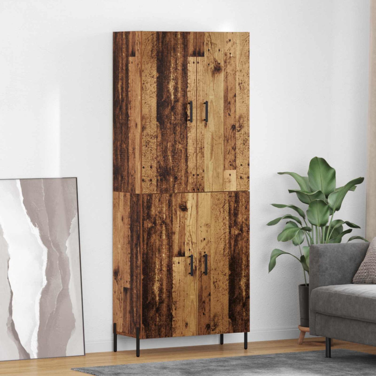 Magasfiú Öreg fa 69,5 x 34 x 180 cm Szerelt Fa