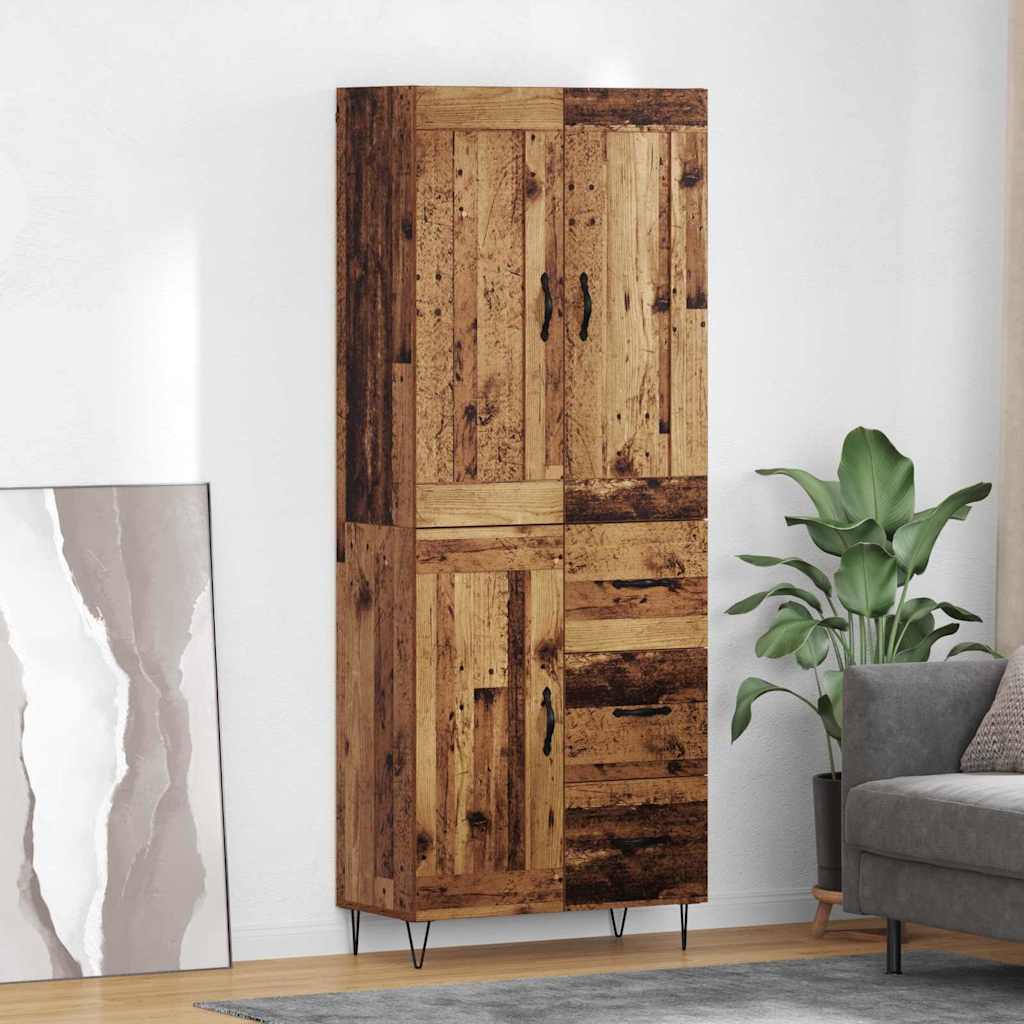 Magasfiú Öreg fa 69,5 x 34 x 180 cm Szerelt Fa