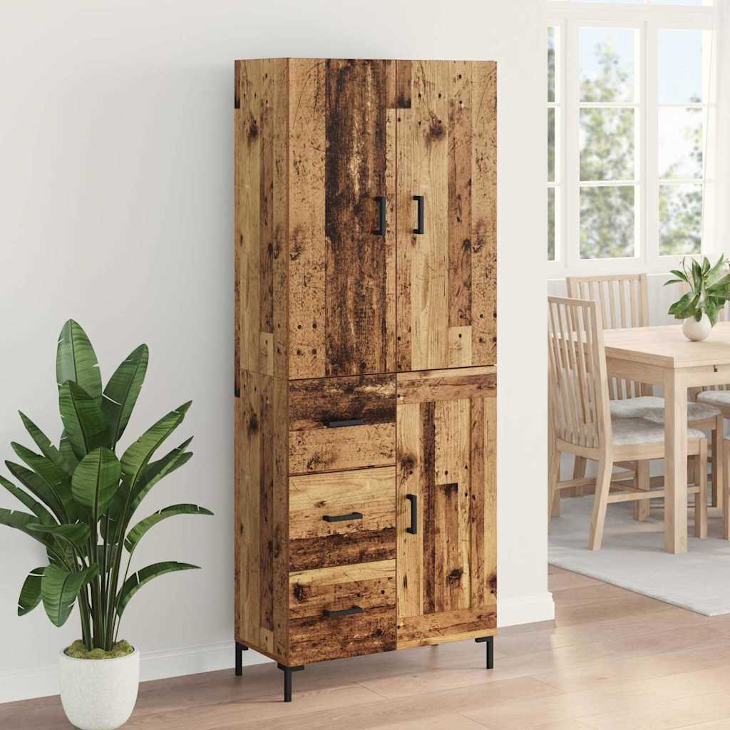 Magasfiú Öreg fa 69,5 x 34 x 180 cm Szerelt Fa