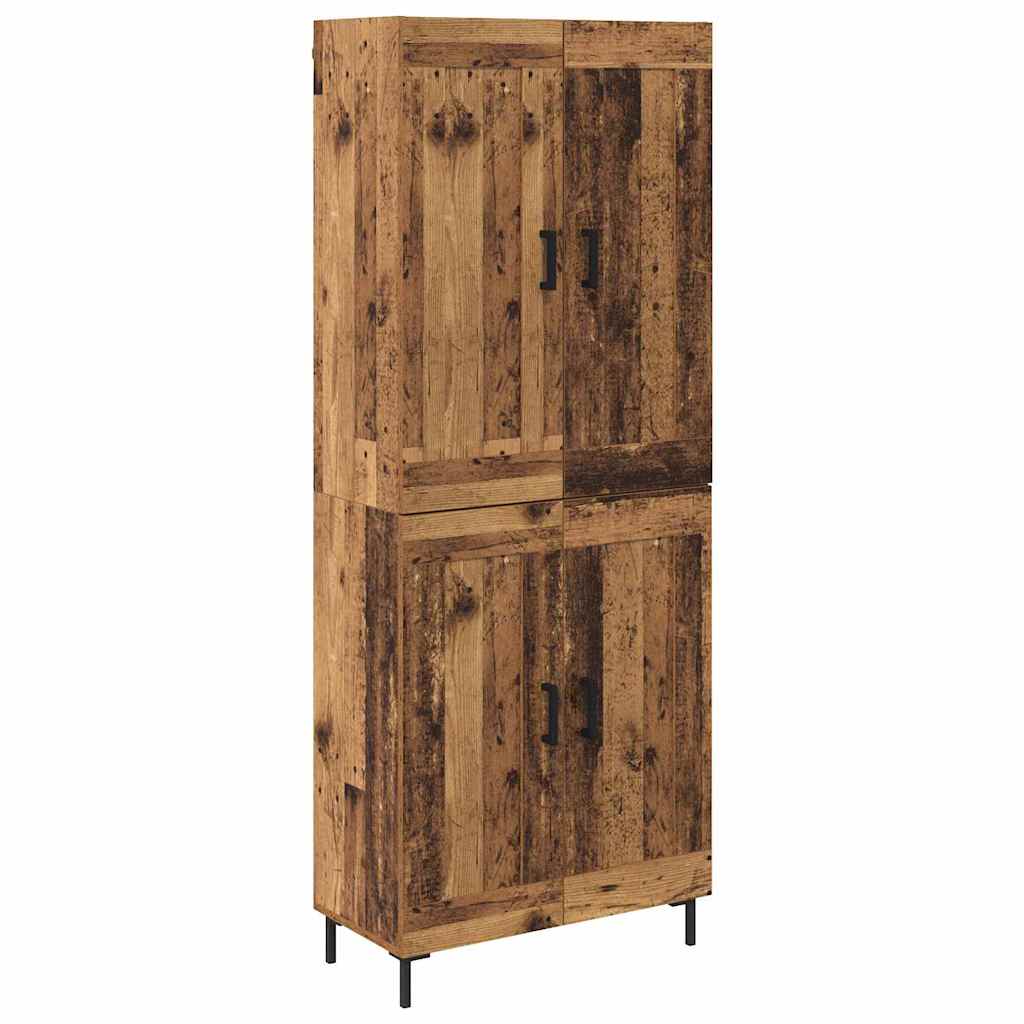 Magasfiú 2 pcs Öreg fa 69,5 x 34 x 180 cm Szerelt Fa