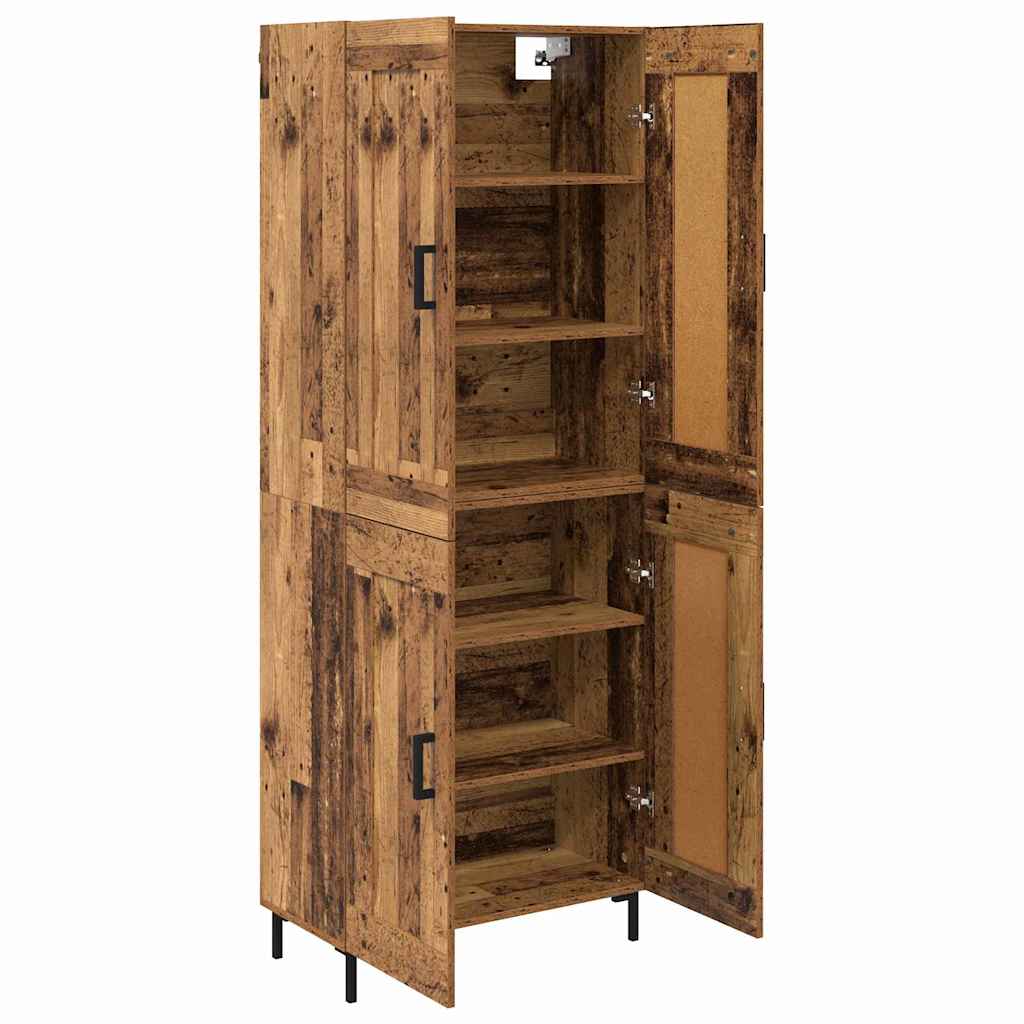 Magasfiú 2 pcs Öreg fa 69,5 x 34 x 180 cm Szerelt Fa