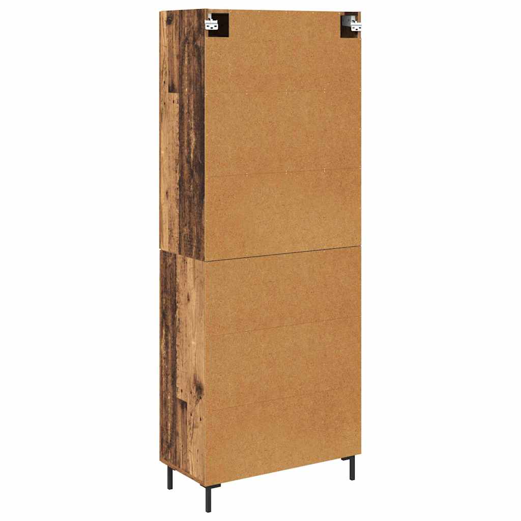 Magasfiú 2 pcs Öreg fa 69,5 x 34 x 180 cm Szerelt Fa