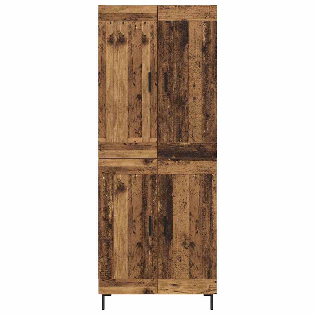 Magasfiú 2 pcs Öreg fa 69,5 x 34 x 180 cm Szerelt Fa