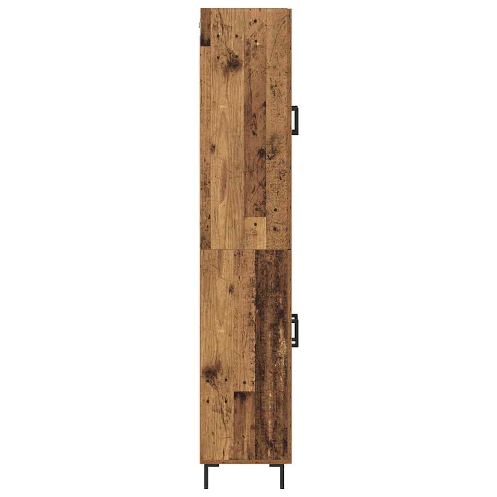 Magasfiú 2 pcs Öreg fa 69,5 x 34 x 180 cm Szerelt Fa