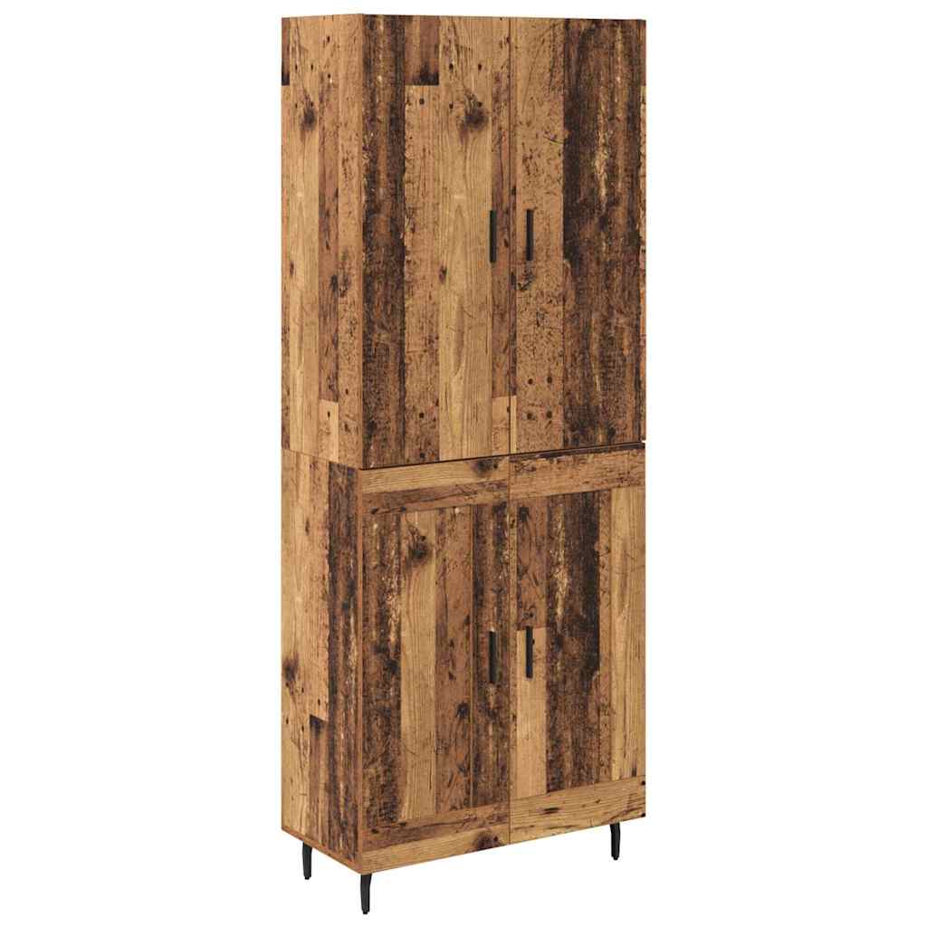 Magasfiú 2 pcs Öreg fa 69,5 x 34 x 180 cm Szerelt Fa