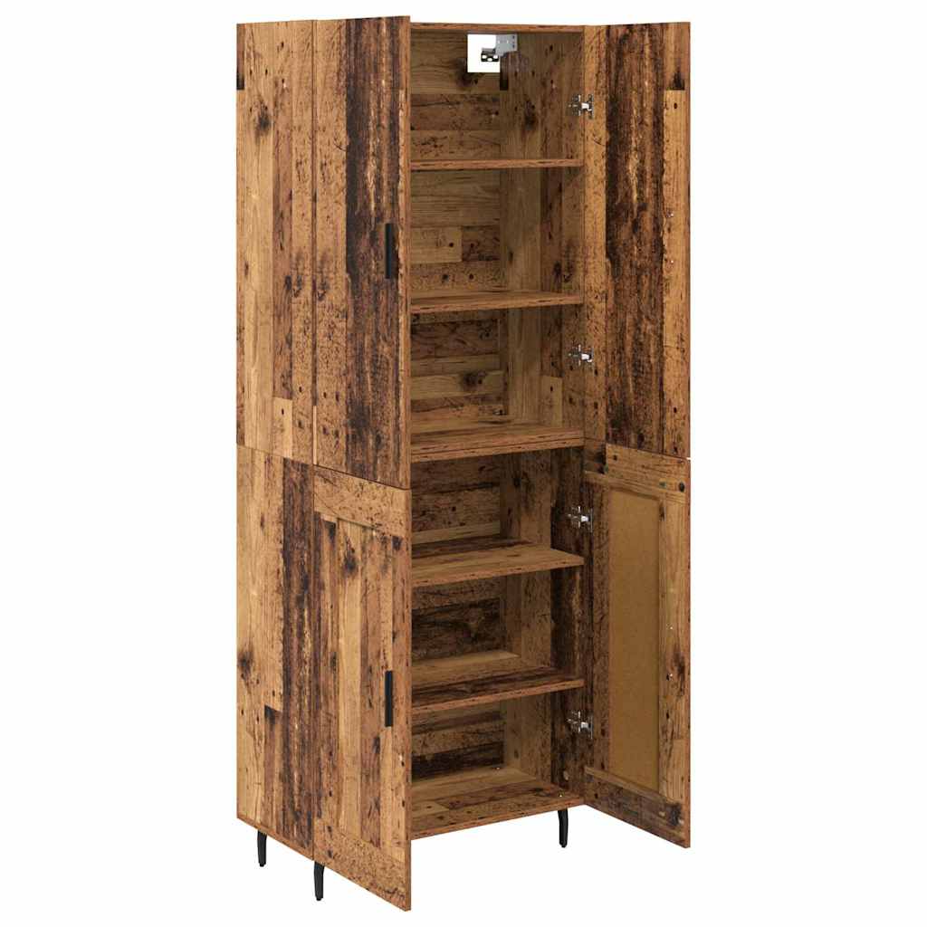 Magasfiú 2 pcs Öreg fa 69,5 x 34 x 180 cm Szerelt Fa