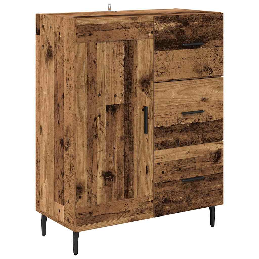 Magasfiú 2 pcs Öreg fa 69,5 x 34 x 180 cm Szerelt Fa