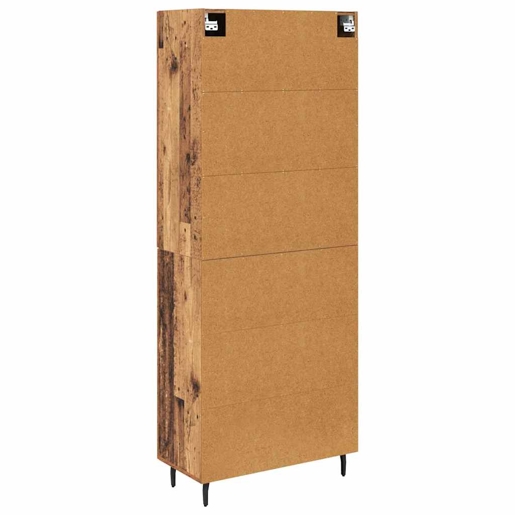 Magasfiú 2 pcs Öreg fa 69,5 x 34 x 180 cm Szerelt Fa