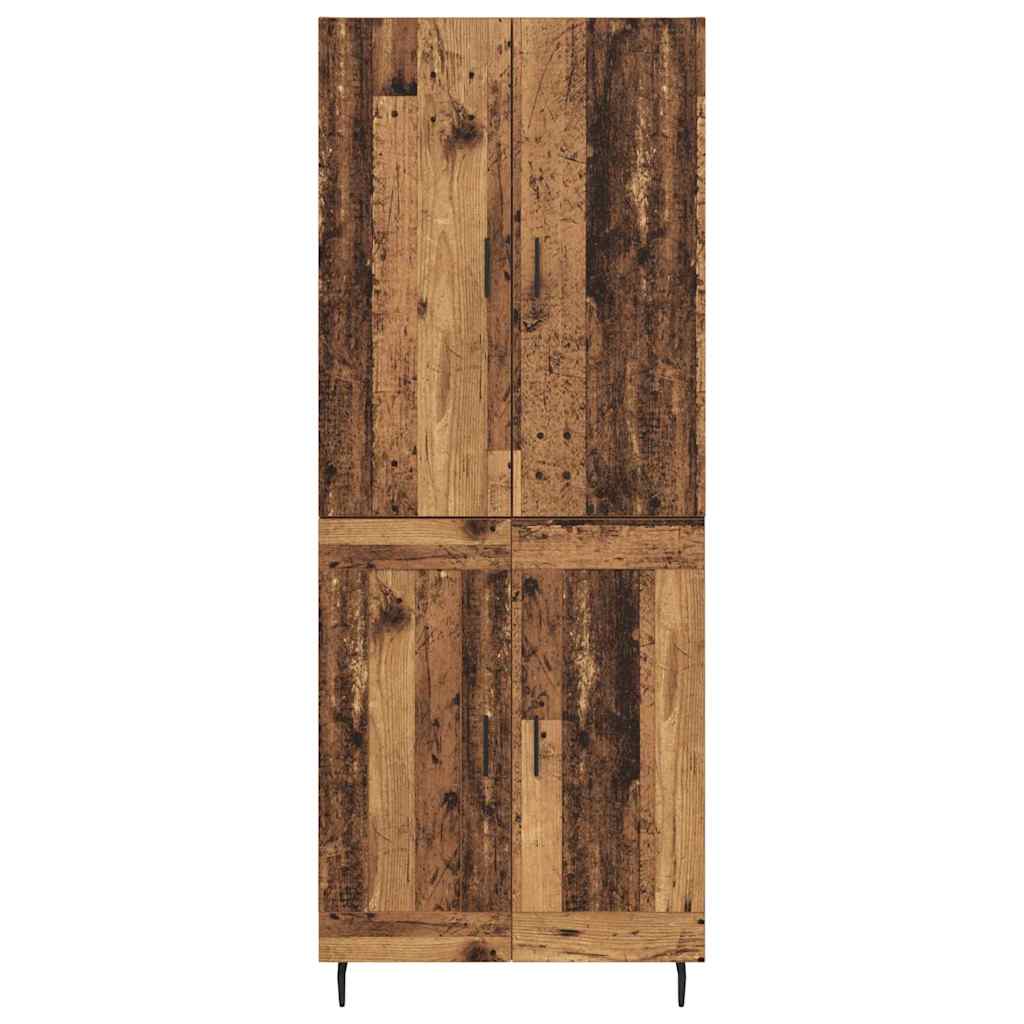 Magasfiú 2 pcs Öreg fa 69,5 x 34 x 180 cm Szerelt Fa