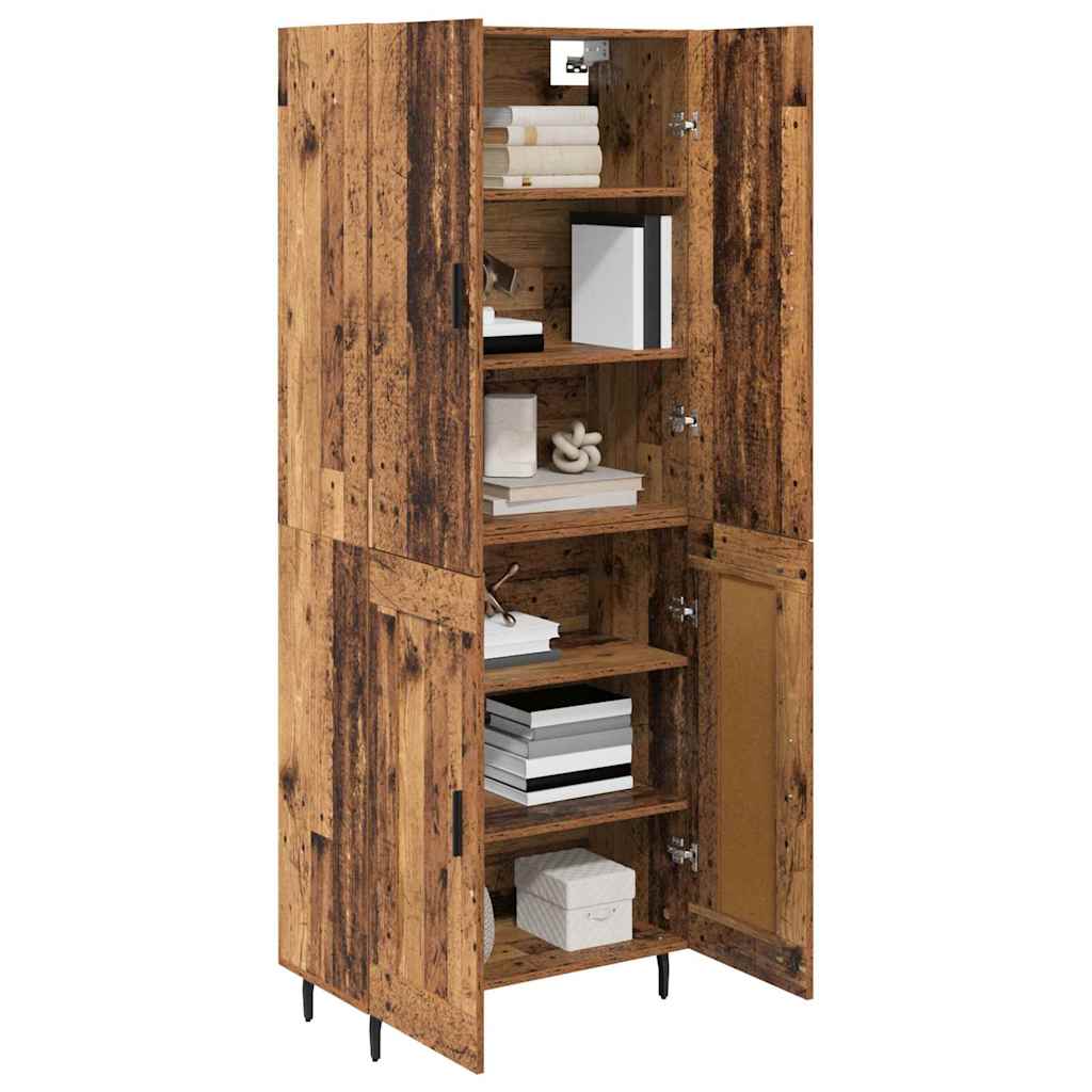 Magasfiú 2 pcs Öreg fa 69,5 x 34 x 180 cm Szerelt Fa