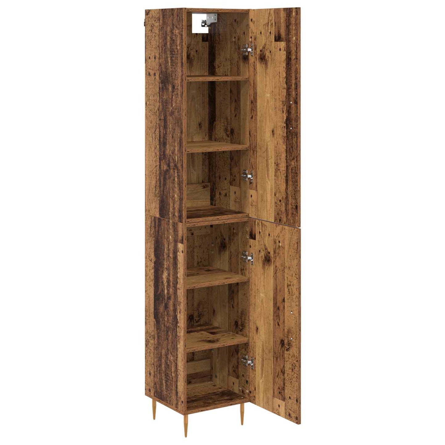 Magasfiú 2 pcs Öreg fa 34,5 x 34 x 180 cm Szerelt Fa