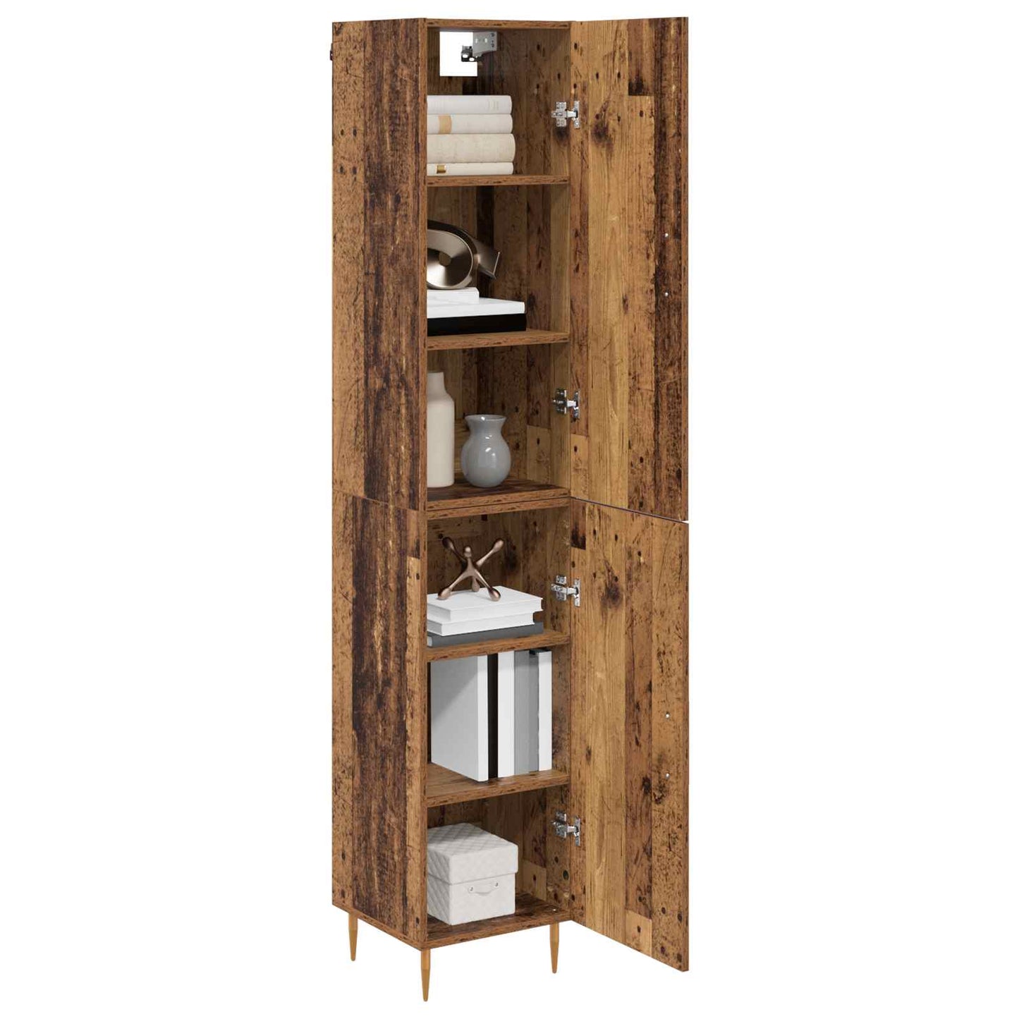 Magasfiú 2 pcs Öreg fa 34,5 x 34 x 180 cm Szerelt Fa