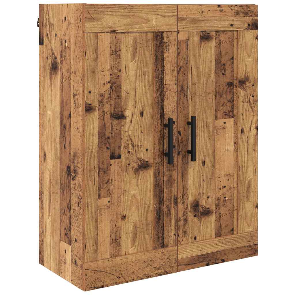 Magasfiú 2 db Öreg fa 69,5 x 34 x 180 cm Szerelt fa és Üveg