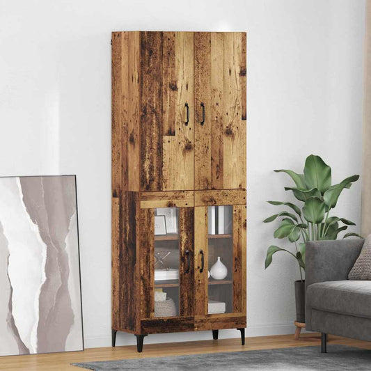 Magasfiú Falra szerelhető Öreg fa 69,5 x 34 x 180 cm Faanyag