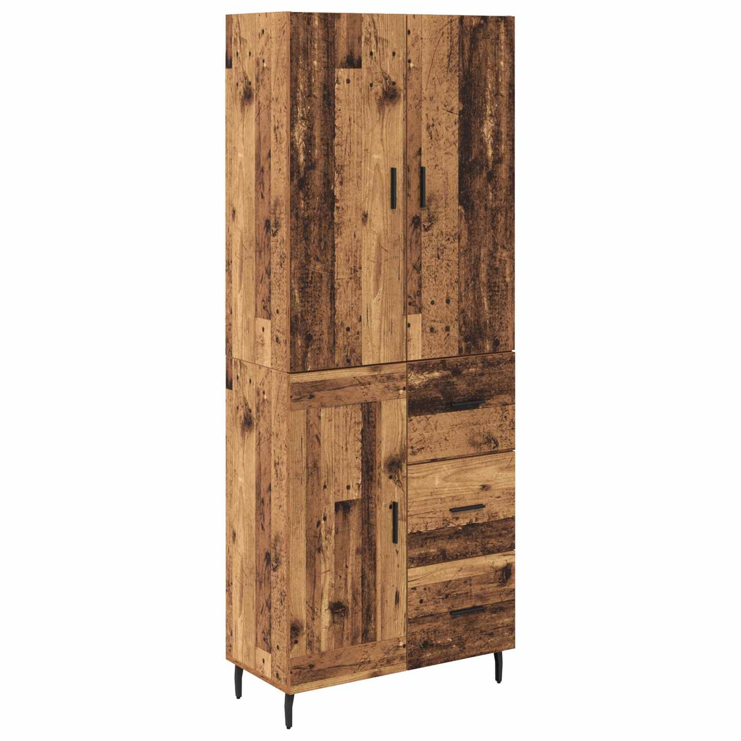 Magasfiú 2 pcs Öreg fa 69,5 x 34 x 180 cm Szerelt Fa