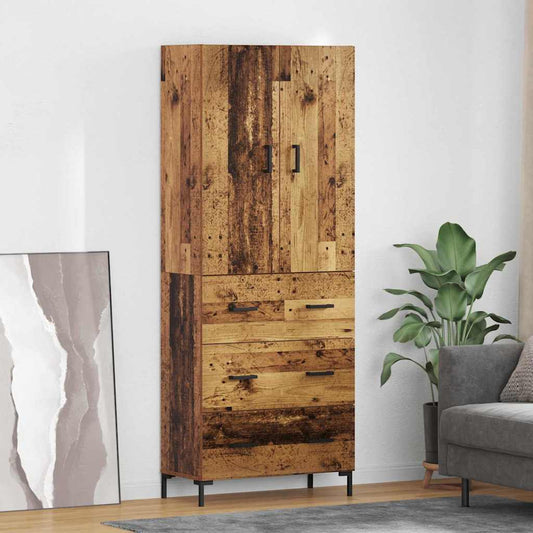 Magasfiú Falra szerelhető Öreg fa 69,5 x 34 x 180 cm Faanyag