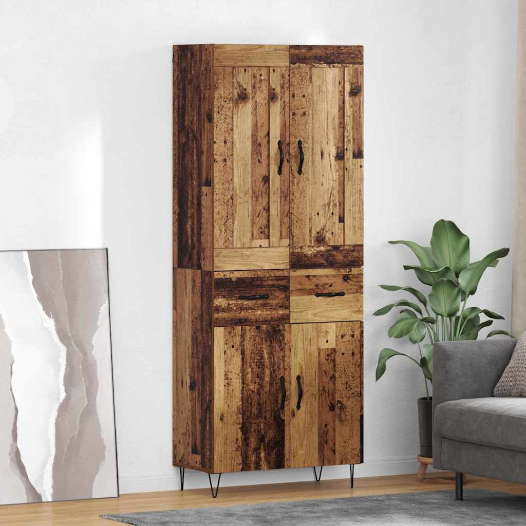 Magasfiú Öreg fa 69,5 x 34 x 180 cm Szerelt Fa