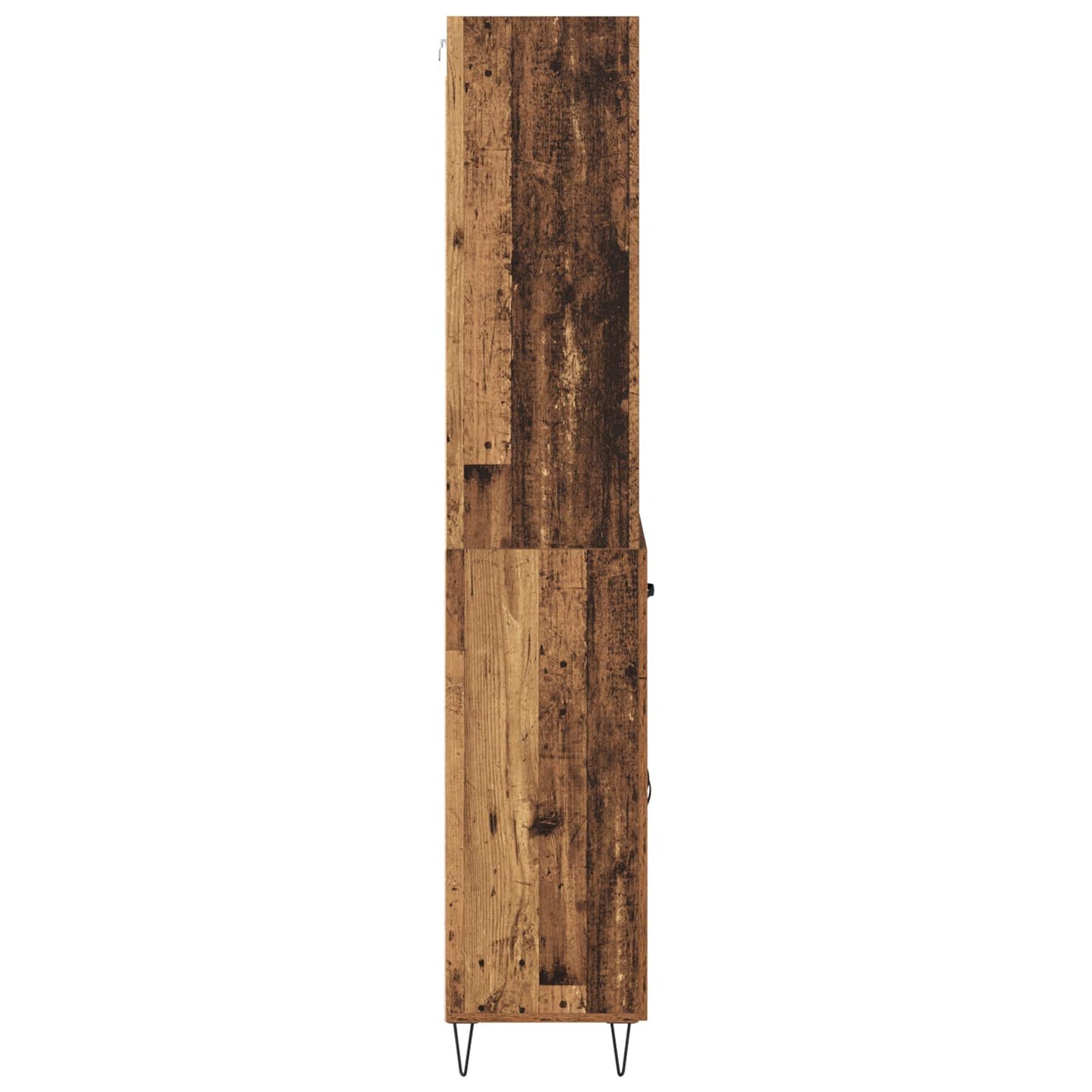 Magasfiú 2 pcs Öreg fa 69,5 x 34 x 180 cm Szerelt fa és Üveg