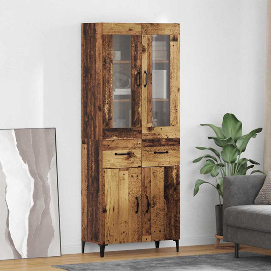 Magasfiú Falra szerelhető Öreg fa 69,5 x 34 x 180 cm Faanyag