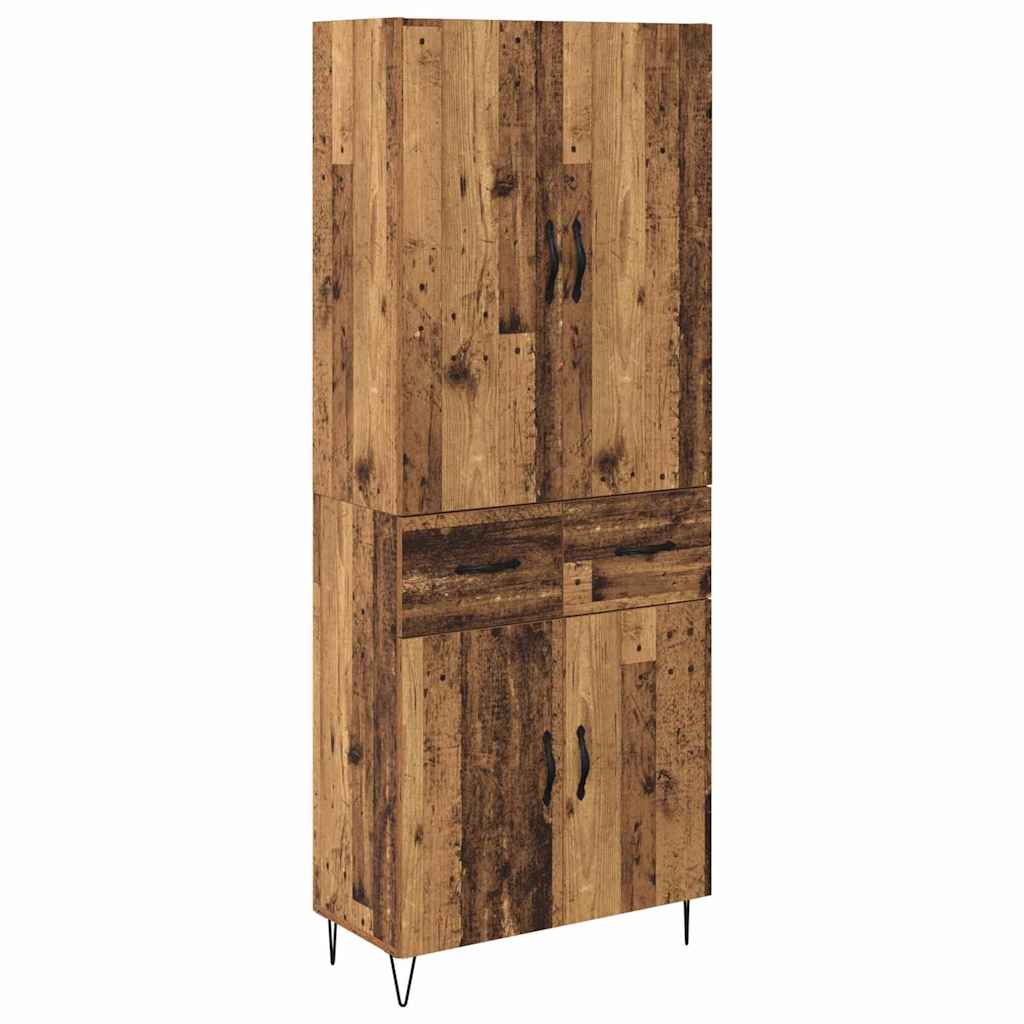 Magasfiú 2 pcs Öreg fa 69,5 x 34 x 180 cm Szerelt Fa