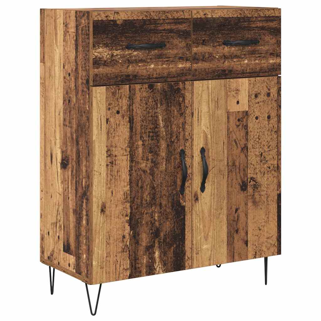 Magasfiú 2 pcs Öreg fa 69,5 x 34 x 180 cm Szerelt Fa