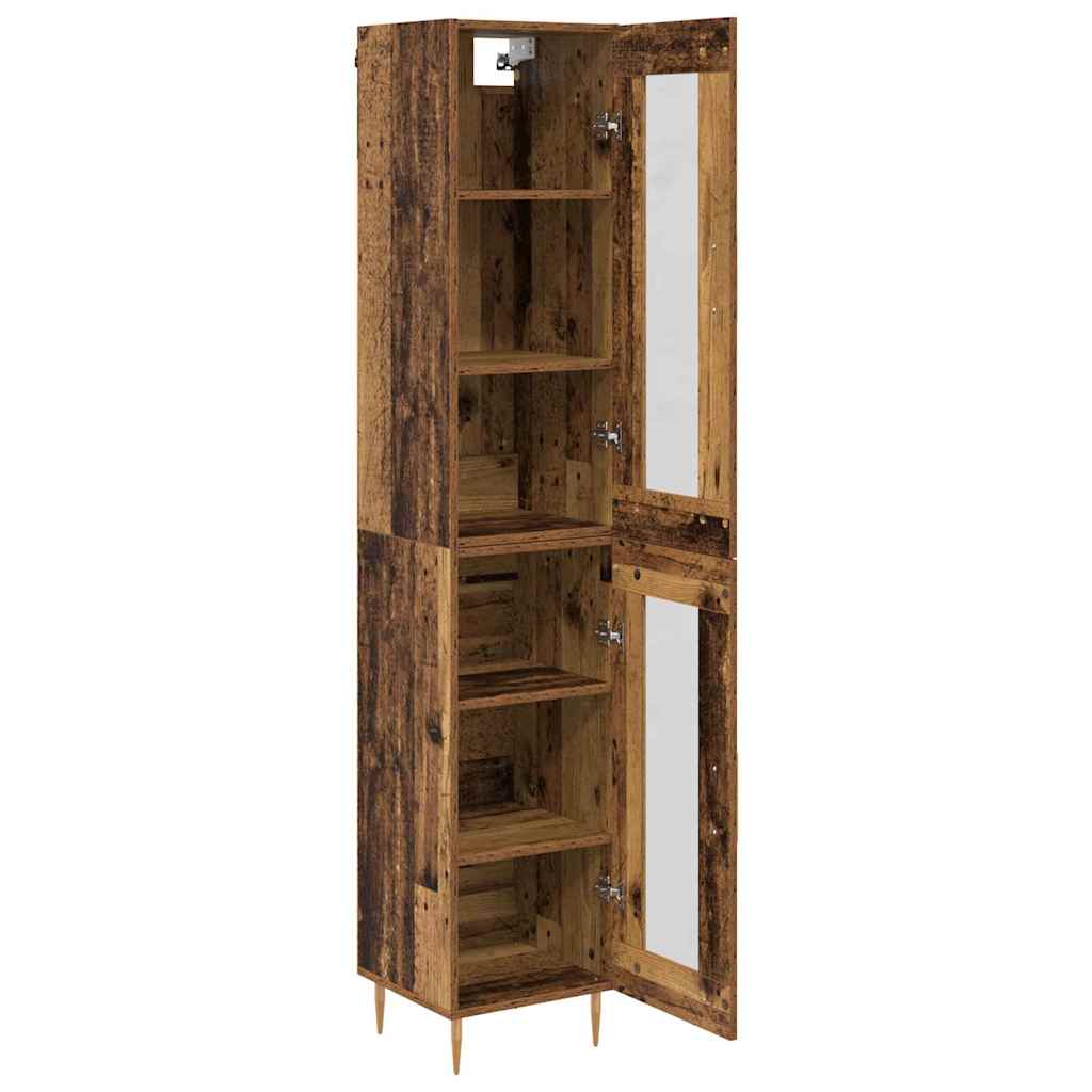 Magasfiú 2 pcs Öreg fa 34,5 x 34 x 180 cm Szerelt Fa