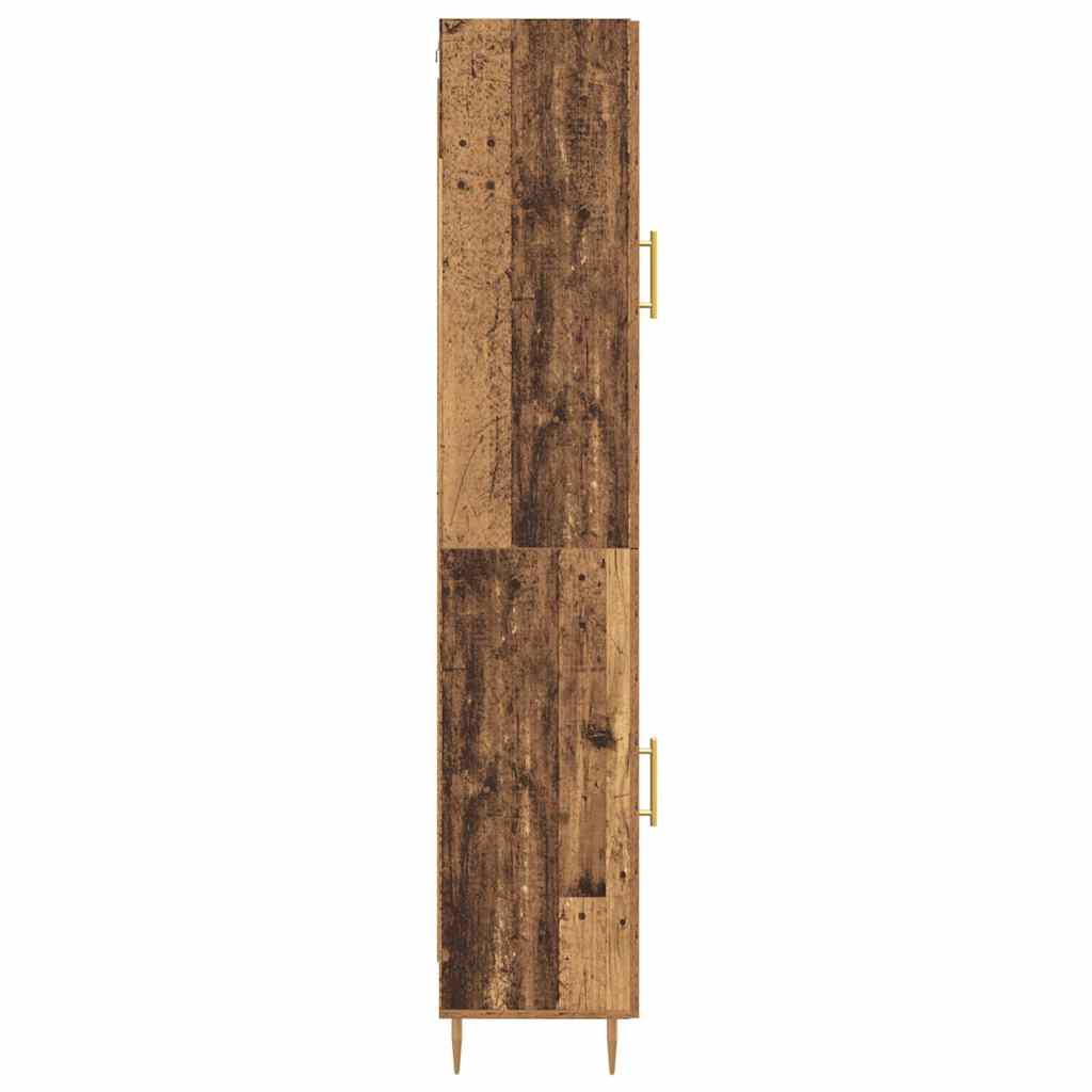 Magasfiú 2 pcs Öreg fa 34,5 x 34 x 180 cm Szerelt Fa