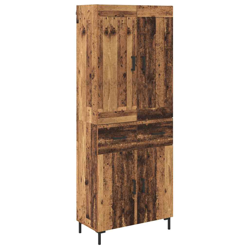 Magasfiú 2 pcs Öreg fa 69,5 x 34 x 180 cm Szerelt Fa